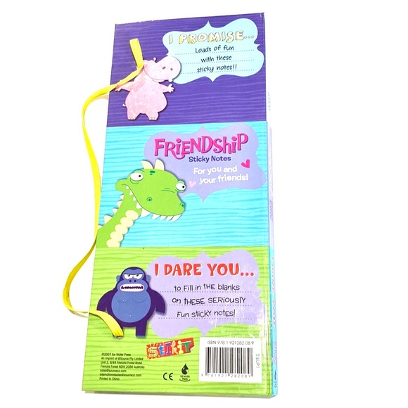 I Promise Dare You Friendship Sticky Notes Book - Picture 8 of 8
